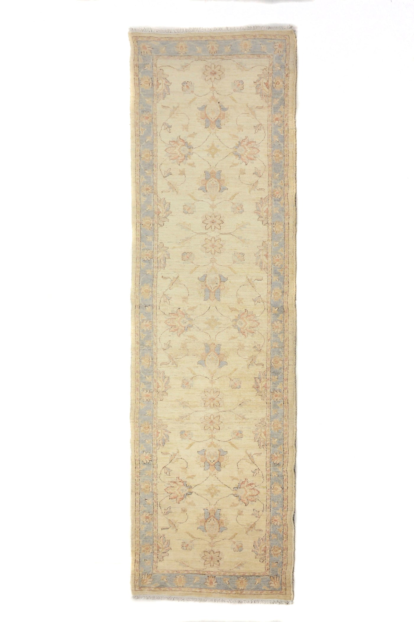 Chobi Afghan Runner – Parchment Chevron