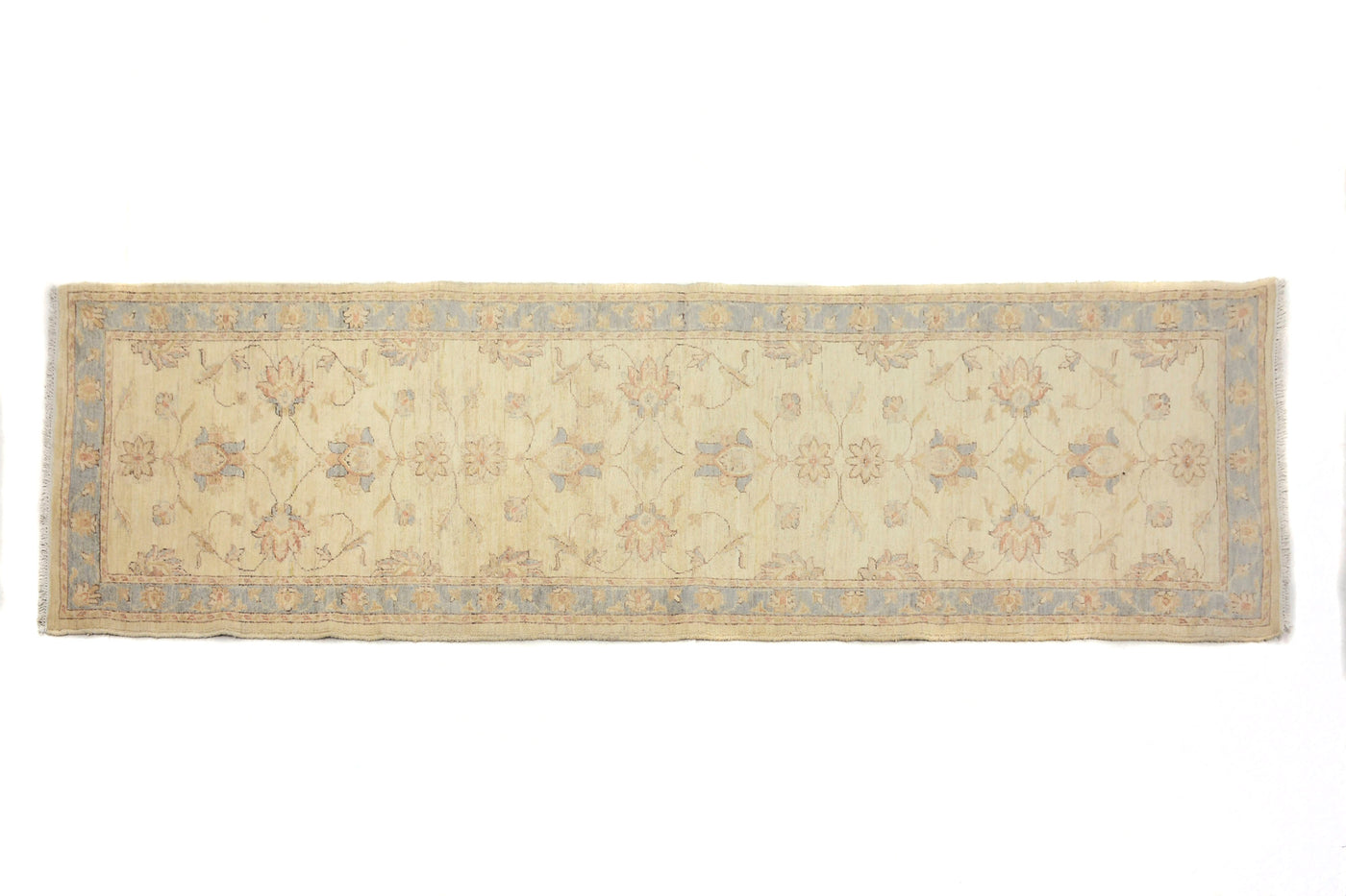 Chobi Afghan Runner – Parchment Chevron