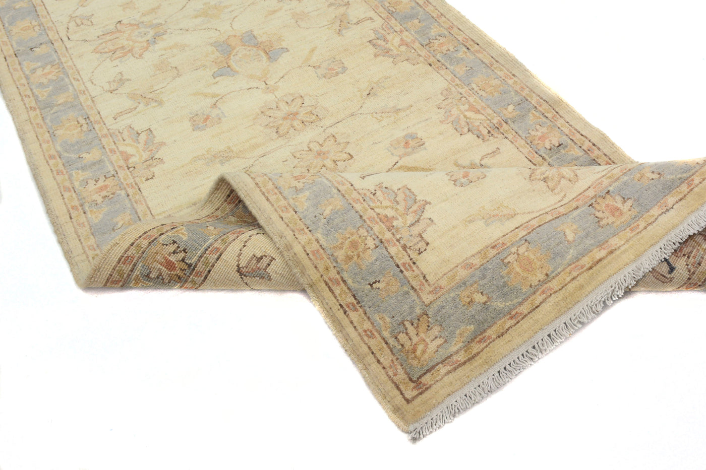 Chobi Afghan Runner – Parchment Chevron