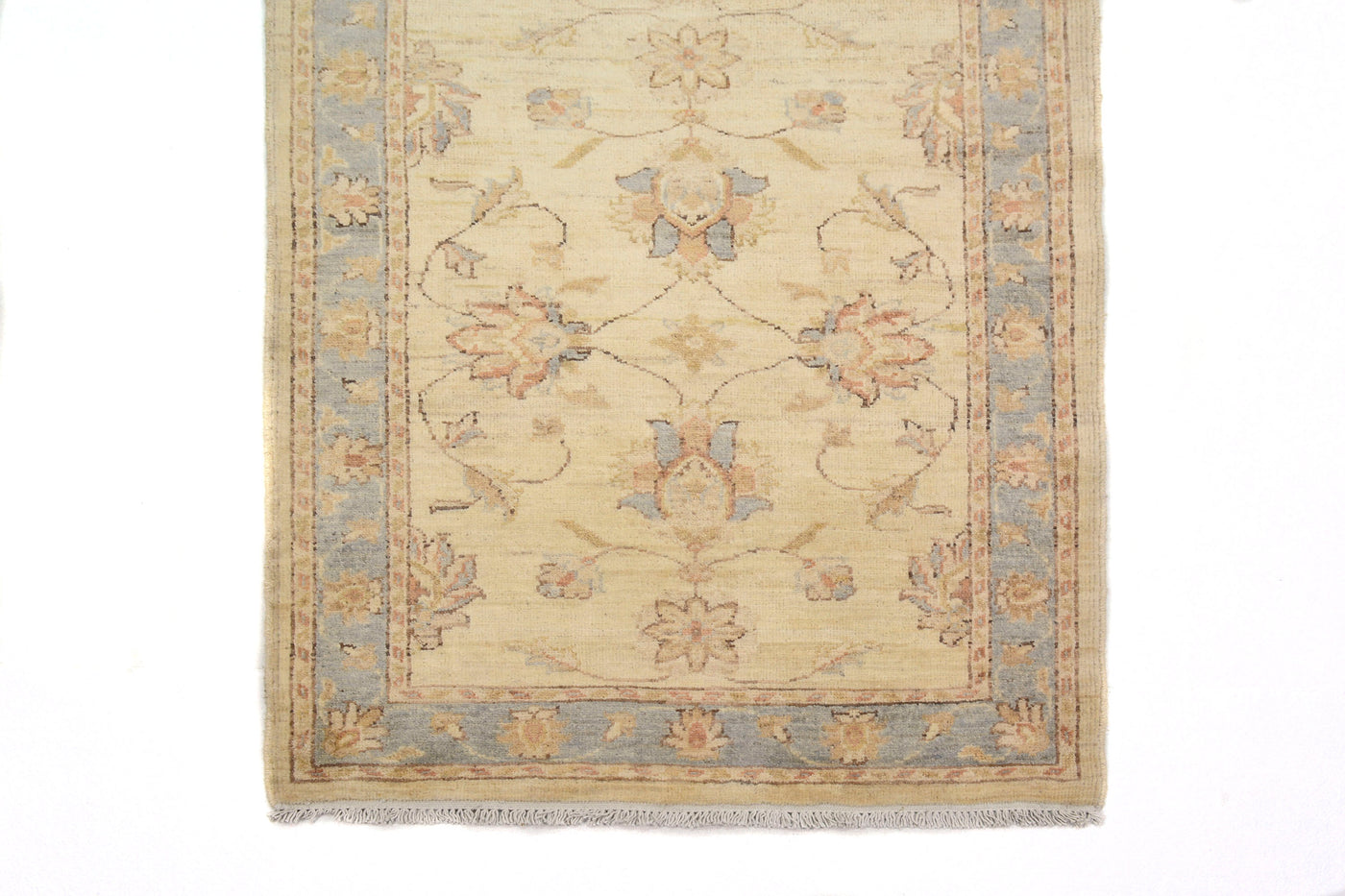 Chobi Afghan Runner – Parchment Chevron
