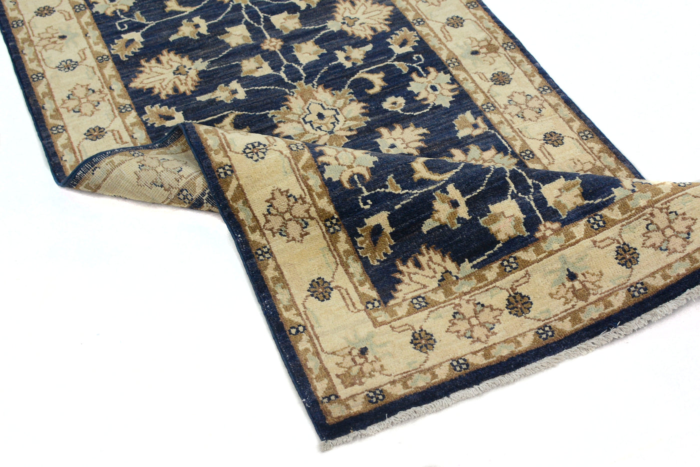 Chobi Afghan Runner – Ivory Cadence