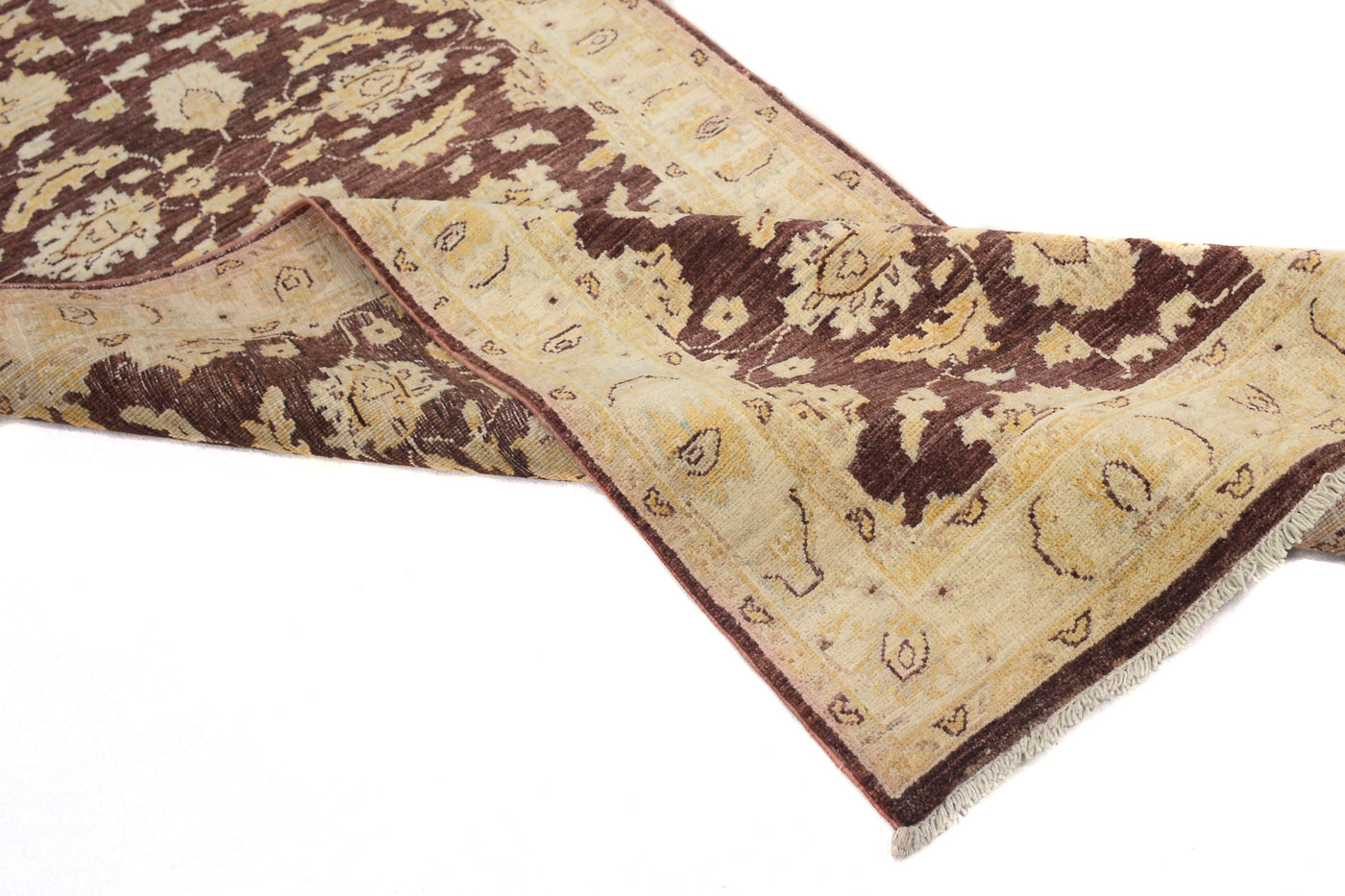 Chobi Afghan Runner – Ivory Bands
