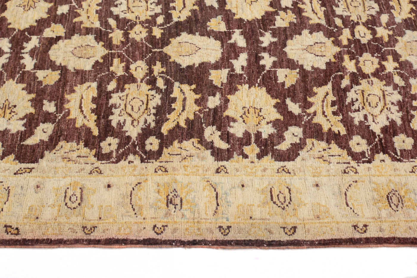 Chobi Afghan Runner – Ivory Bands