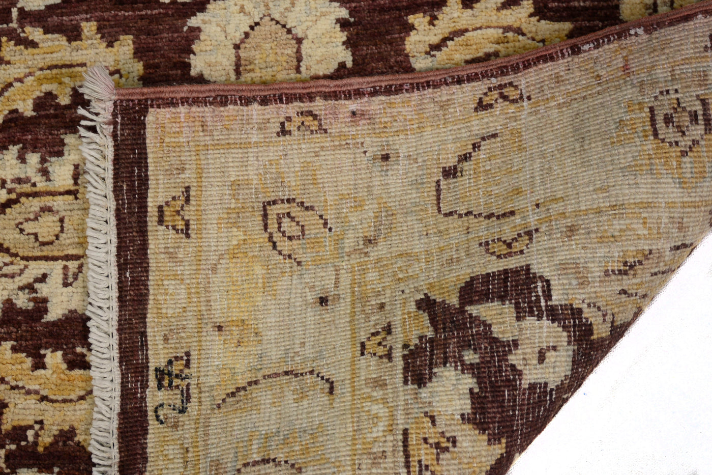 Chobi Afghan Runner – Ivory Bands