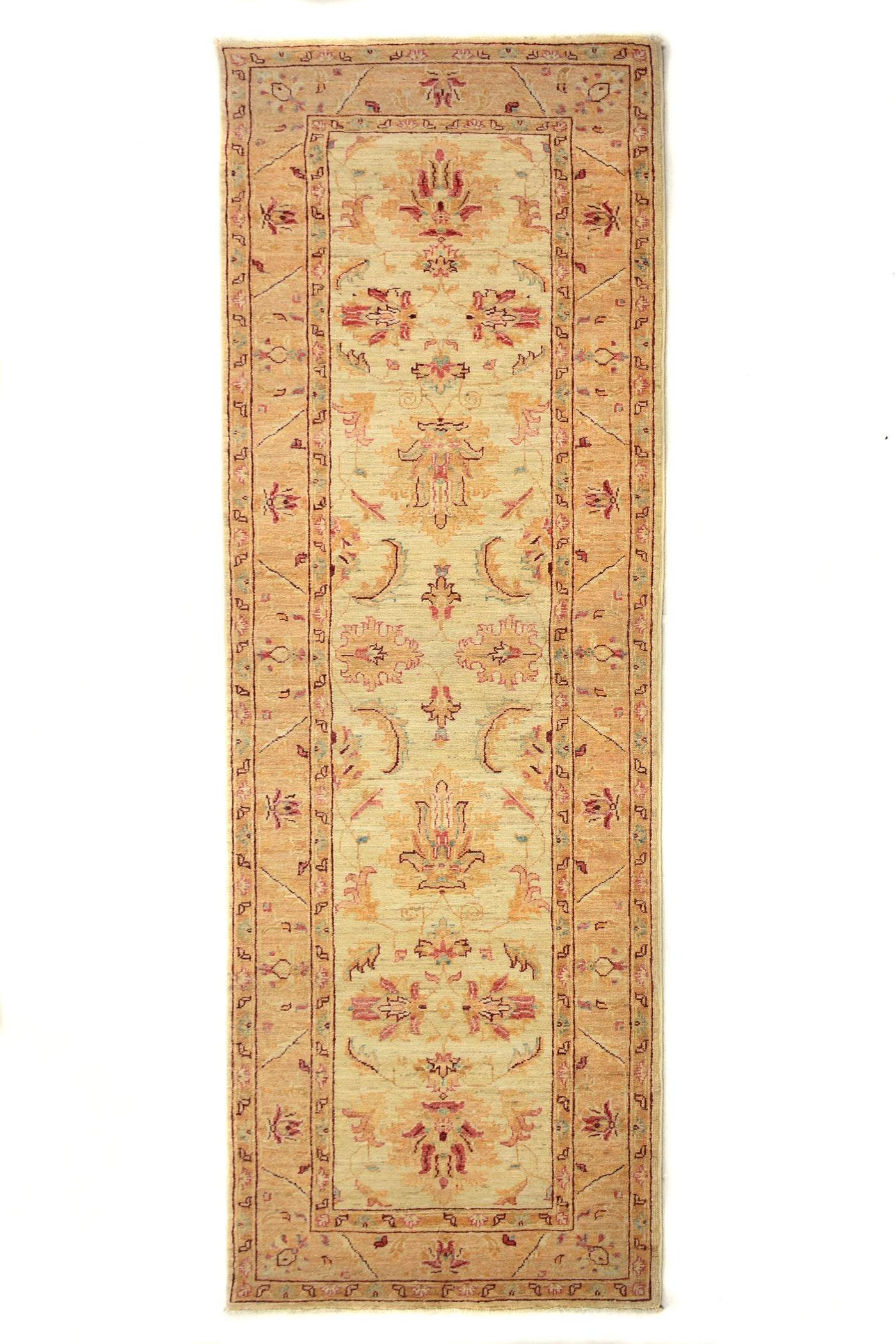 Chobi Afghan Runner – Clay Chevron