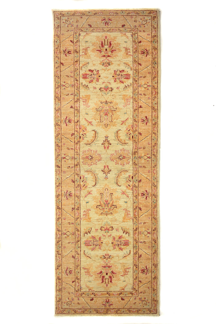 Chobi Afghan Runner – Clay Chevron