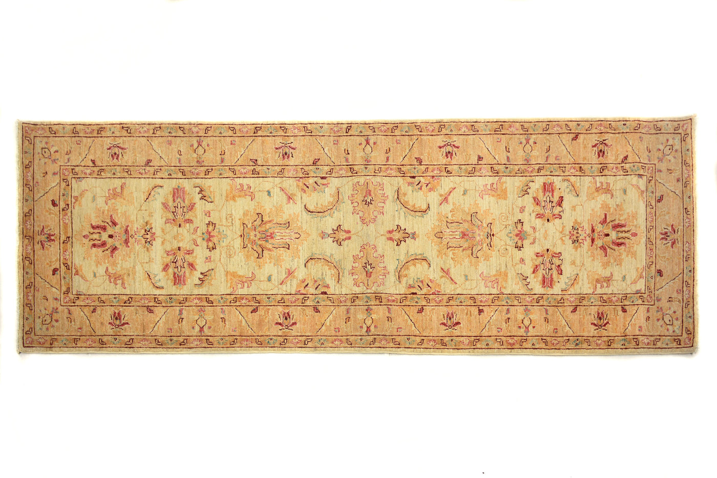 Chobi Afghan Runner – Clay Chevron