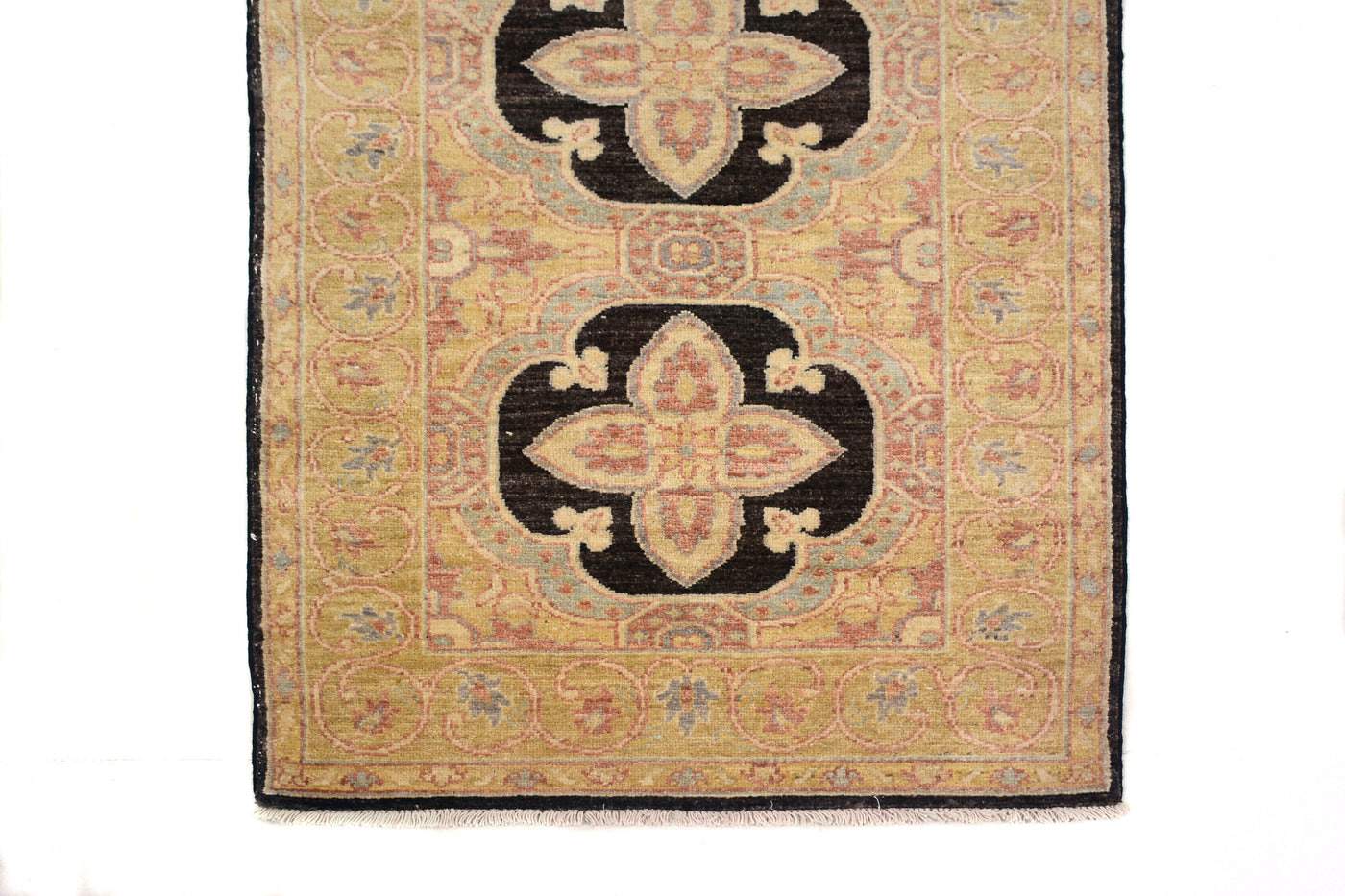 Chobi Afghan Runner – Dove Stripe