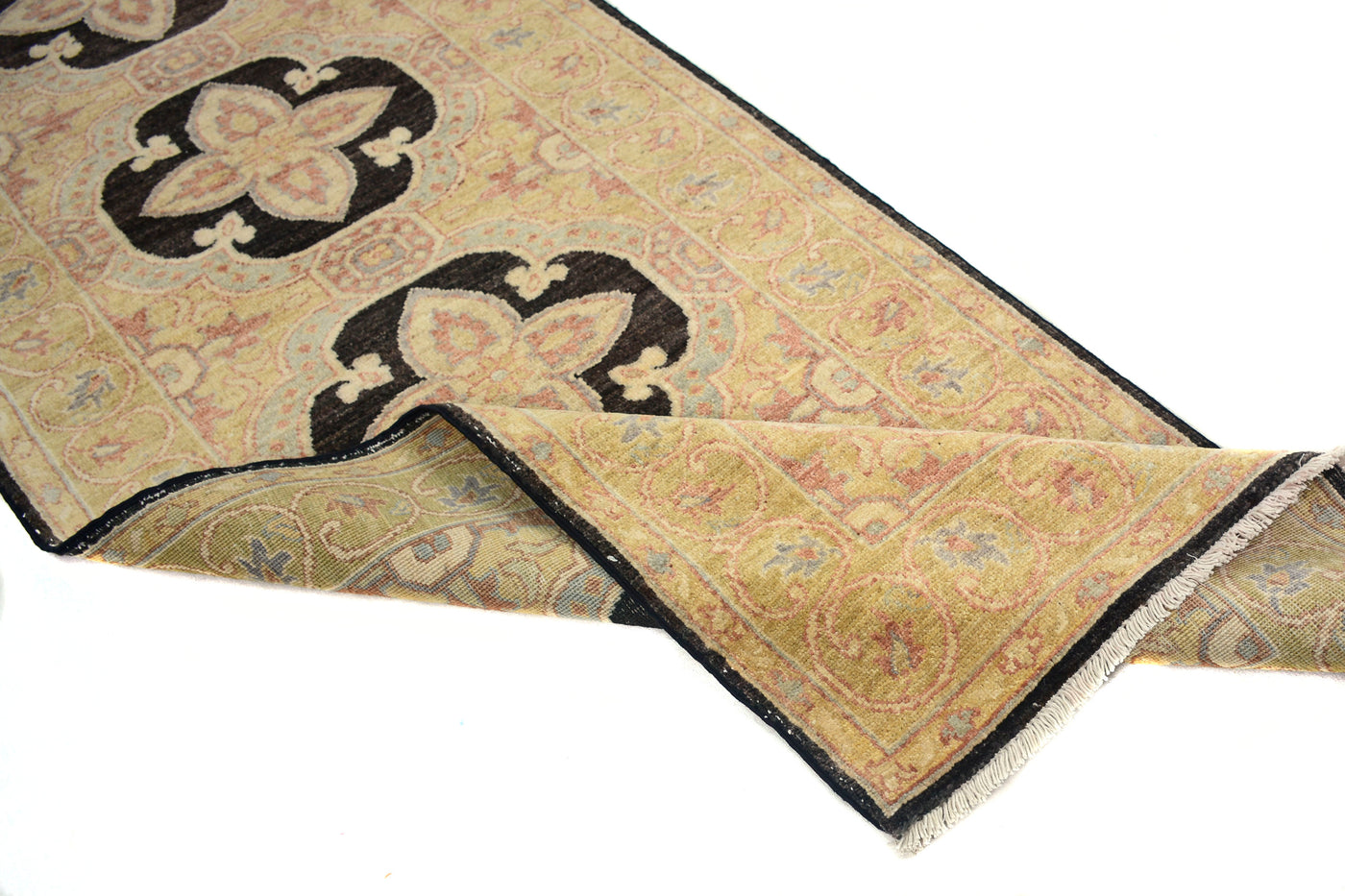 Chobi Afghan Runner – Dove Stripe