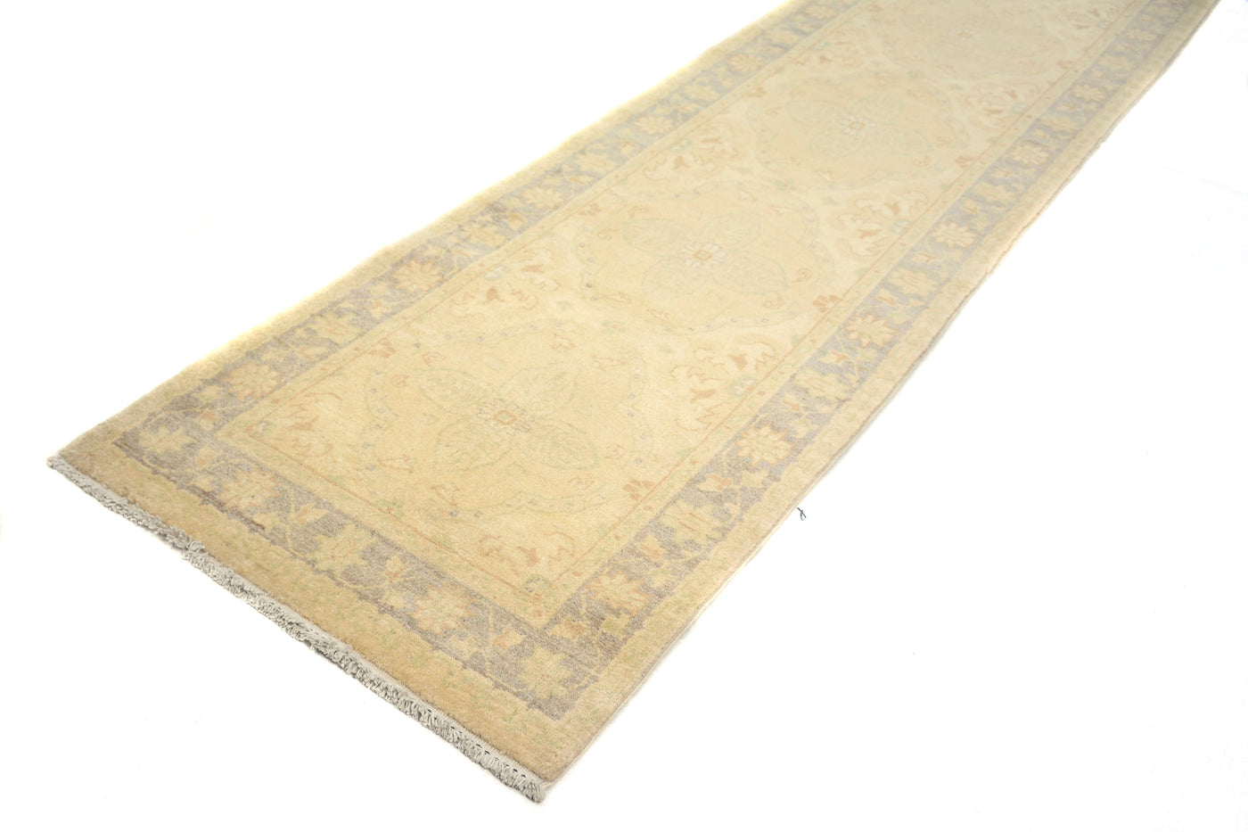 Chobi Afghan Runner – Pebble Chevron