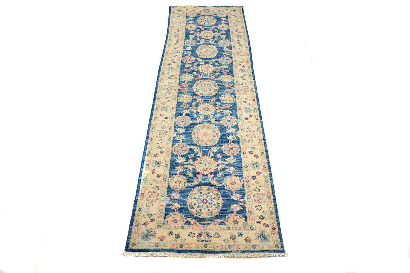Chobi Afghan Runner – Cerulean Horizon