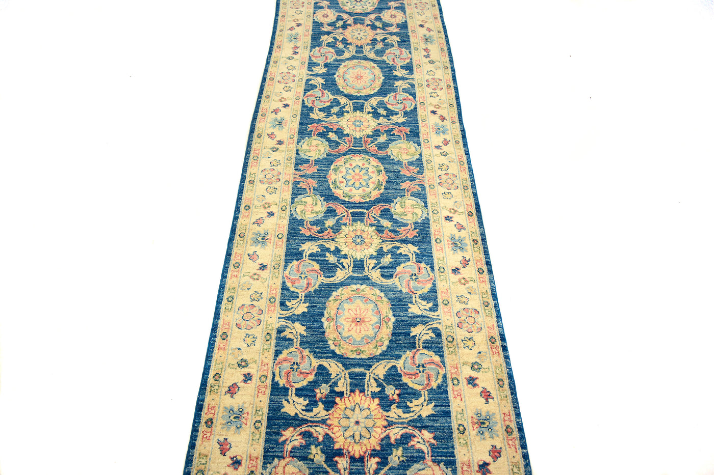 Chobi Afghan Runner – Cerulean Horizon