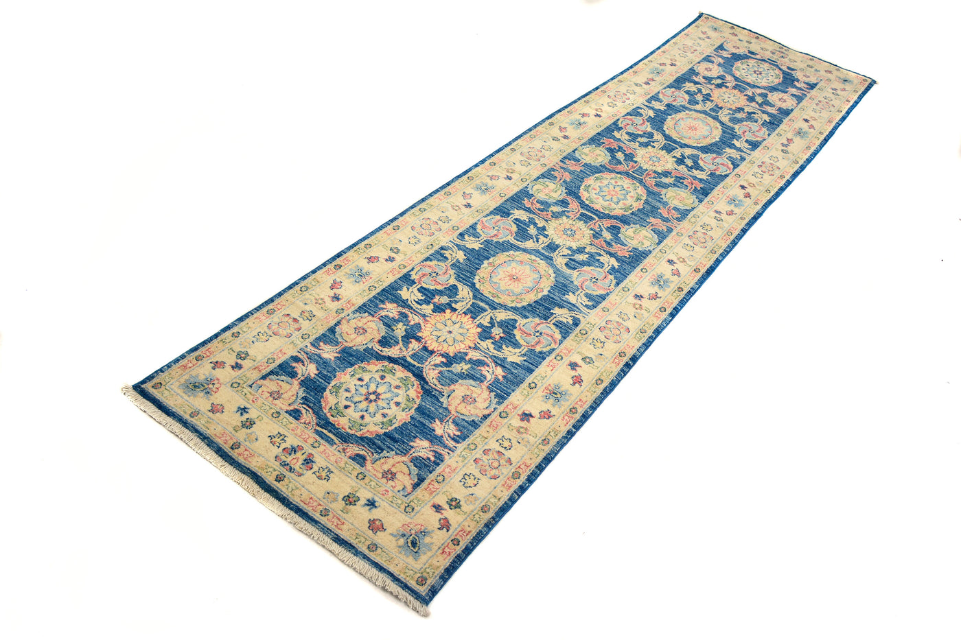 Chobi Afghan Runner – Cerulean Horizon