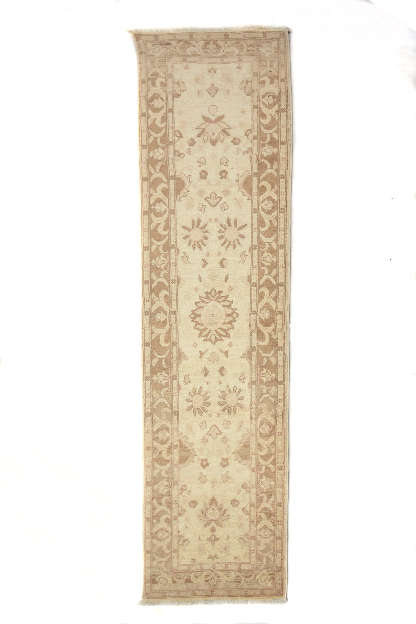 Chobi Afghan Runner – Dove Floral