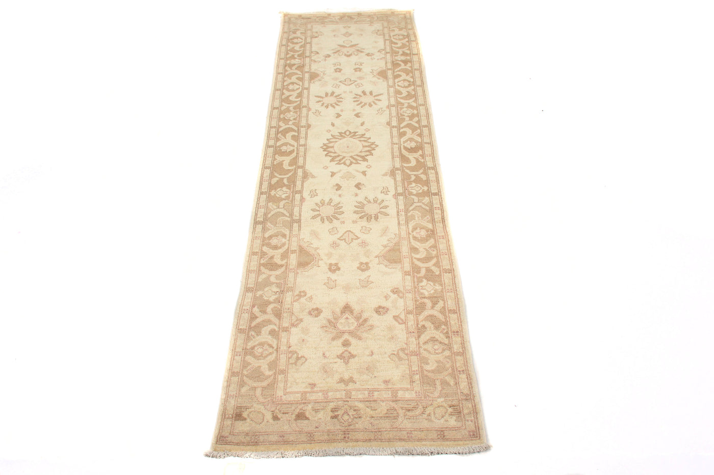 Chobi Afghan Runner – Dove Floral