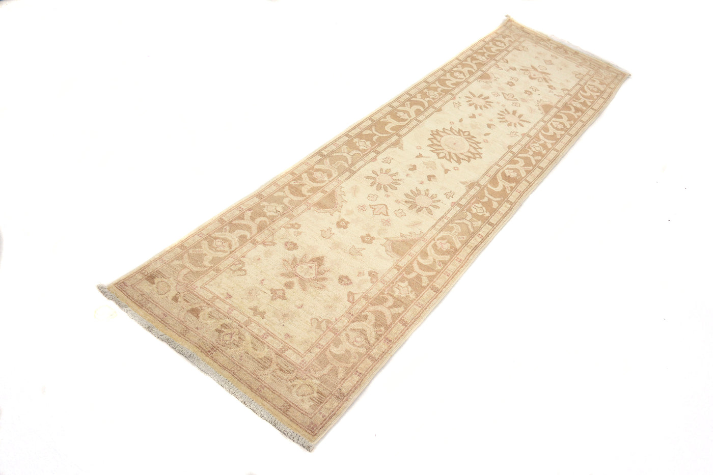 Chobi Afghan Runner – Dove Floral