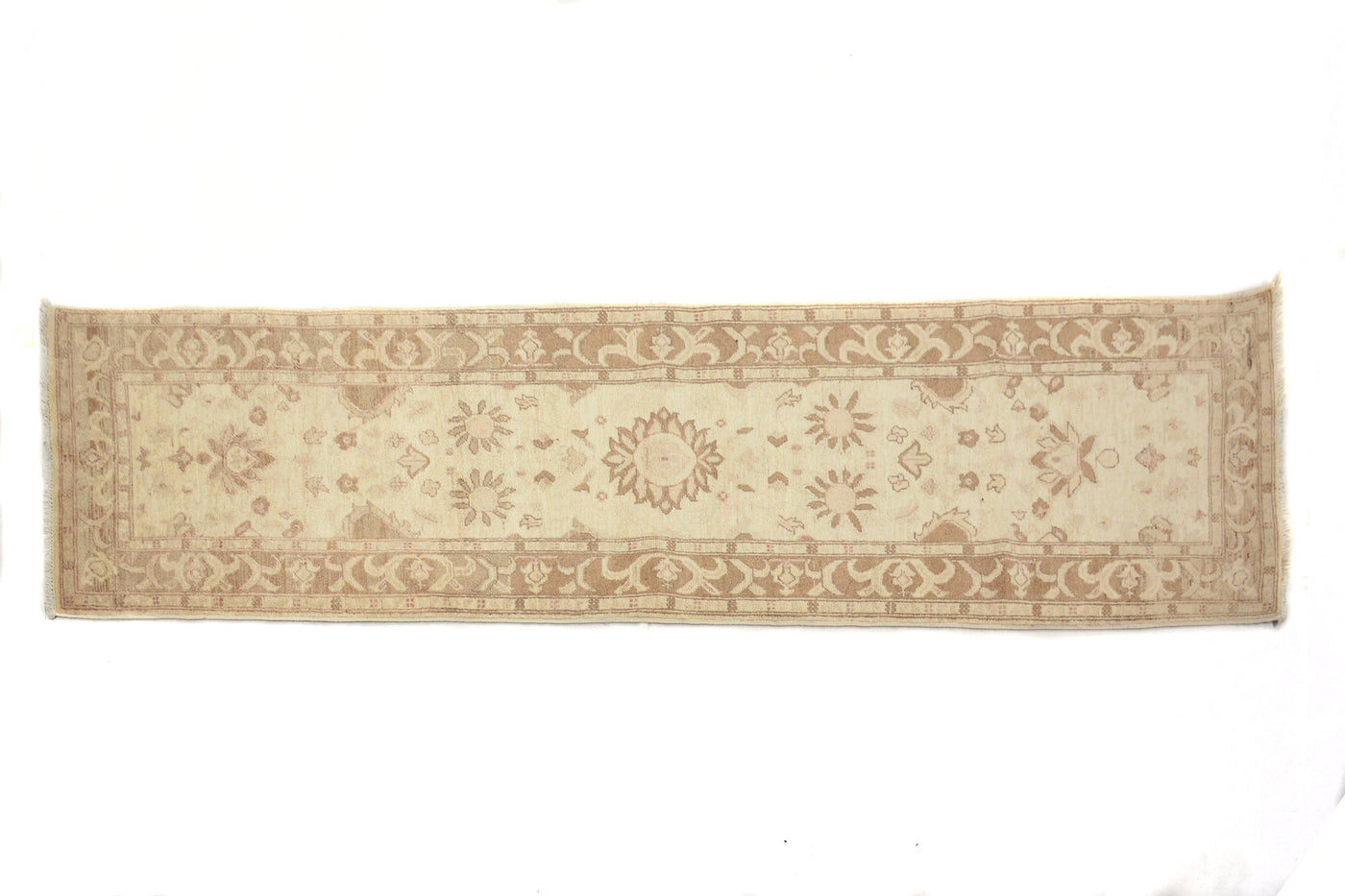 Chobi Afghan Runner – Dove Floral