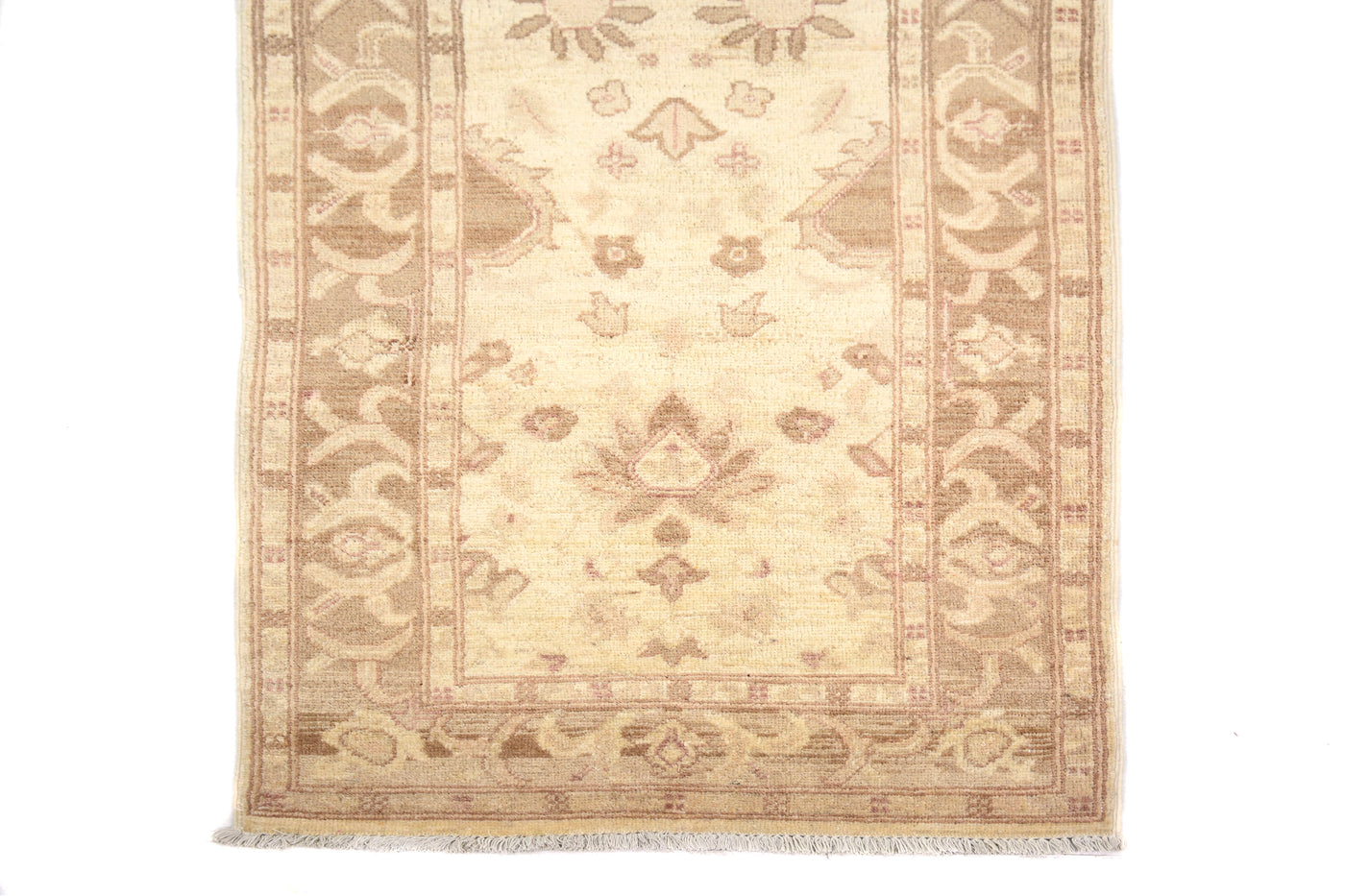 Chobi Afghan Runner – Dove Floral