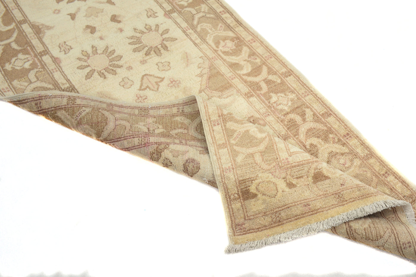 Chobi Afghan Runner – Dove Floral