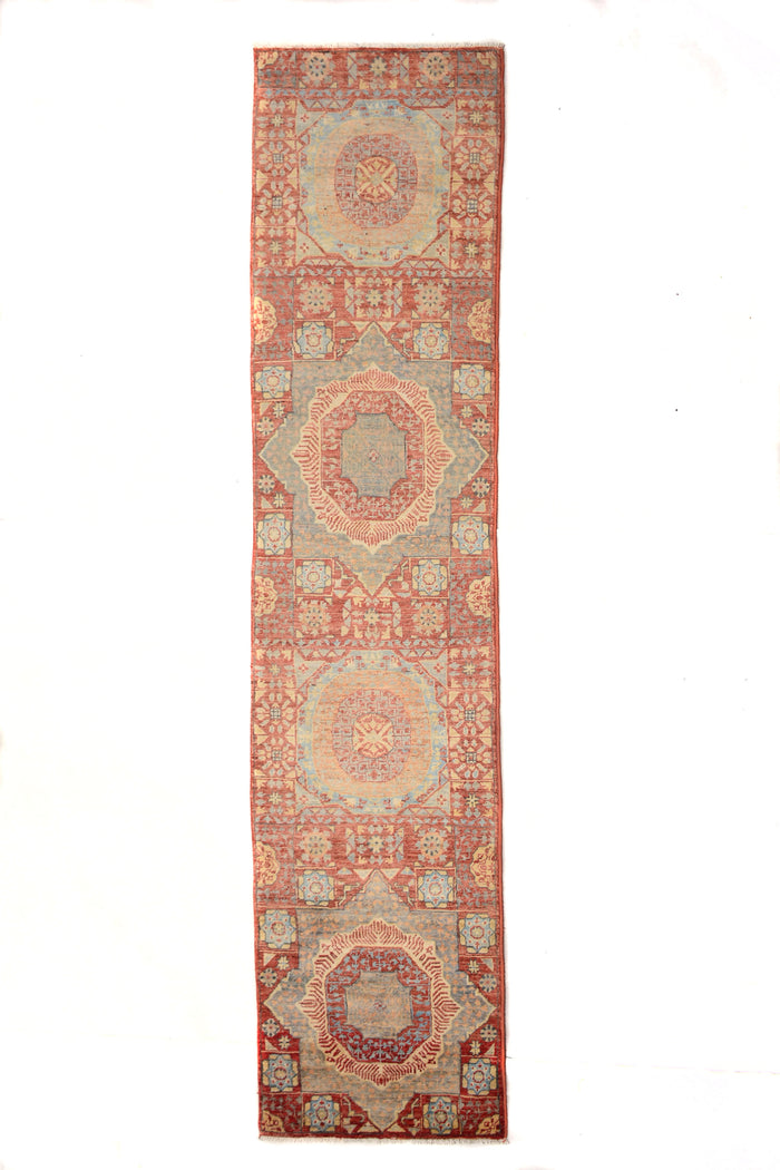 Chobi Afghan Runner – Fern Stripe