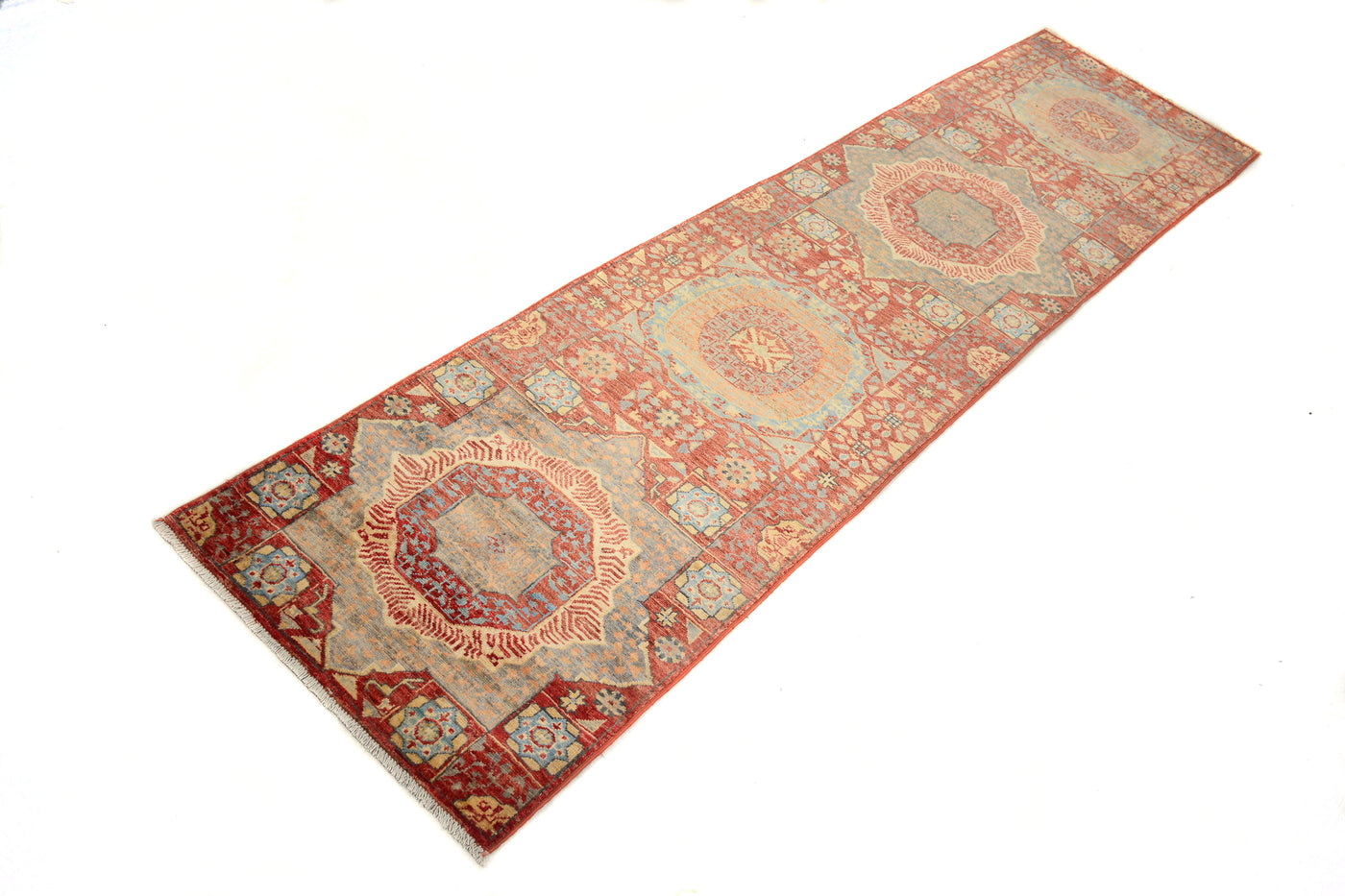 Chobi Afghan Runner – Fern Stripe