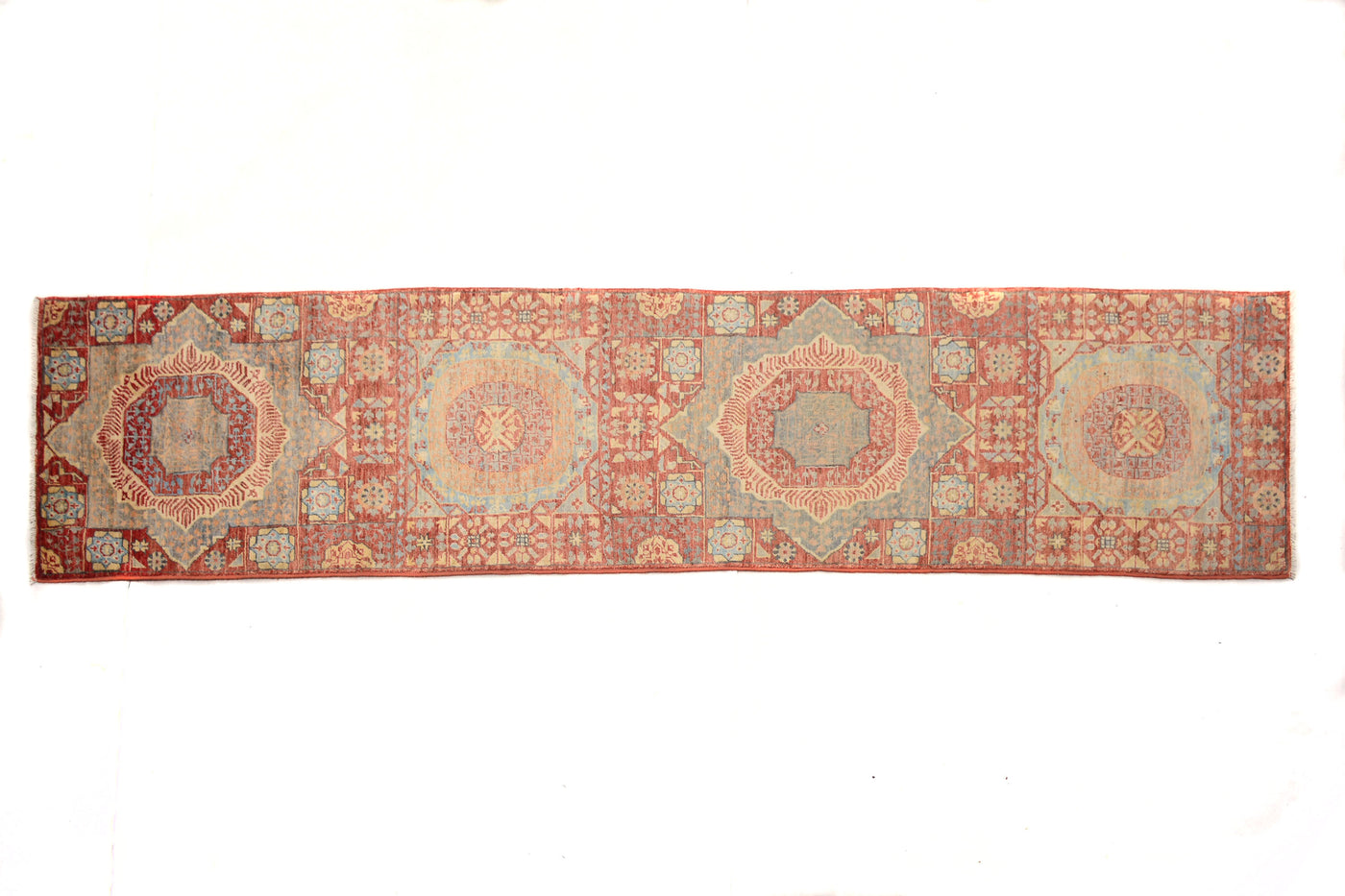 Chobi Afghan Runner – Fern Stripe