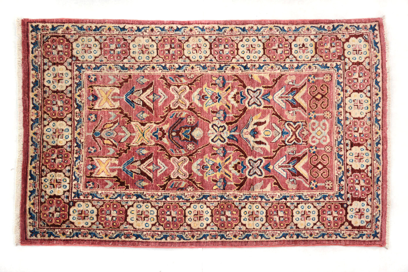 Chobi Afghan Rug – Oatmeal Arbor