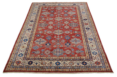 Afghan Super Kazak Rug, 186 x 274 cm (New Arrival)