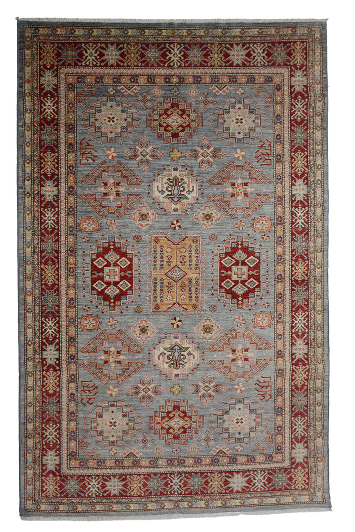 Afghan Super Kazak Rug, 183 x 274 cm (New Arrival)