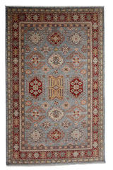 Afghan Super Kazak Rug, 183 x 274 cm (New Arrival)