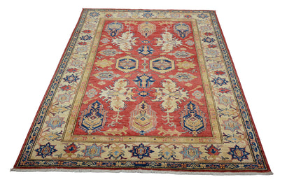 Afghan Super Kazak Rug, 172 x 231 cm (New Arrival)