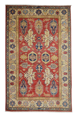 Afghan Super Kazak Rug, 172 x 231 cm (New Arrival)