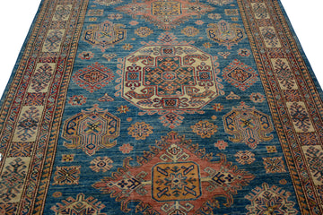 Afghan Super Kazak Rug, 173 x 225 cm (New Arrival)
