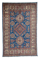Afghan Super Kazak Rug, 166 x 230 cm (New Arrival)