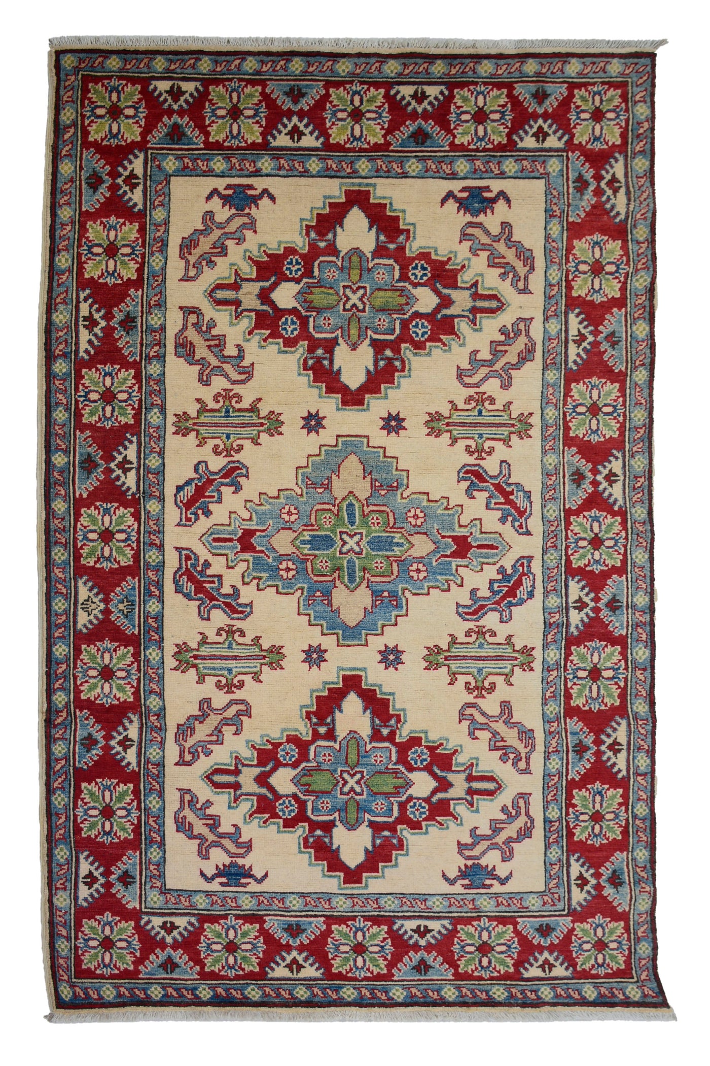 Kazak Afghan Rug – Sand Crest