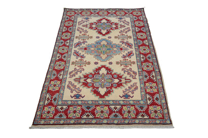 Afghan Kazak Rug, 122 x 192 cm (New Arrival)