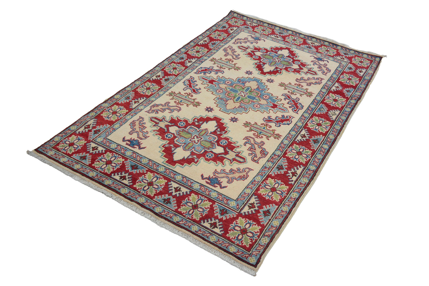 Kazak Afghan Rug – Sand Crest