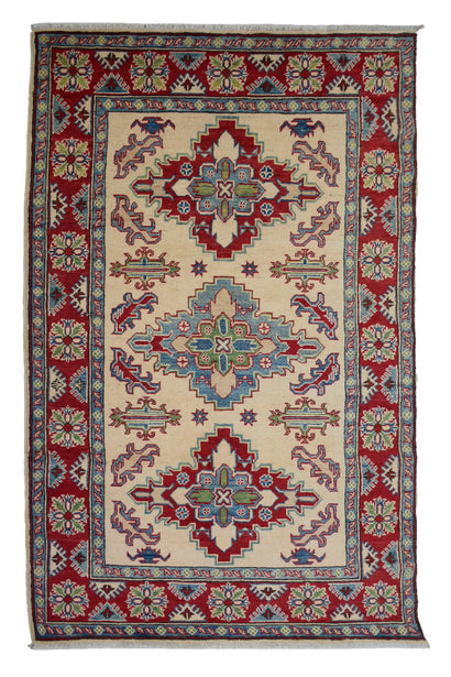 Afghan Kazak Rug, 122 x 192 cm (New Arrival)