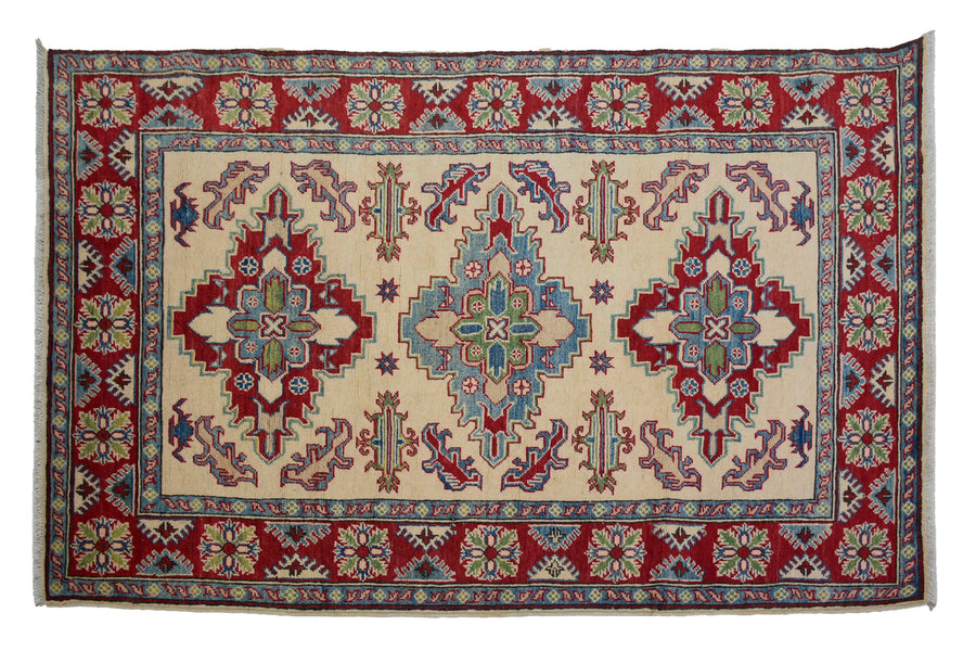 Afghan Kazak Rug, 122 x 192 cm