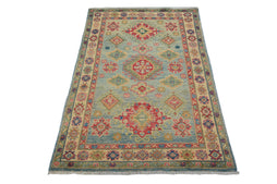 Afghan Kazak Rug, 112 x 177 cm (New Arrival)