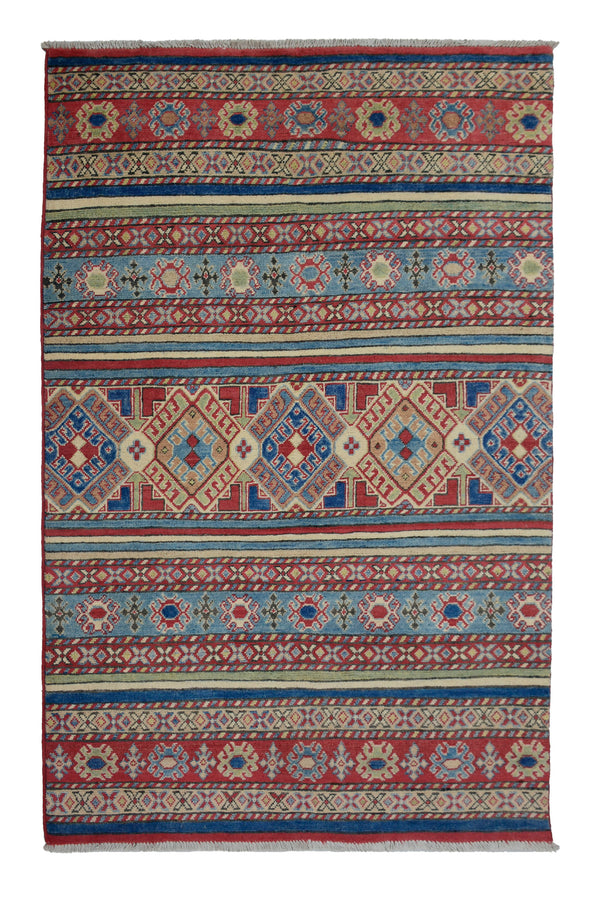 Afghan Kazak Rug, 122 x 173 cm