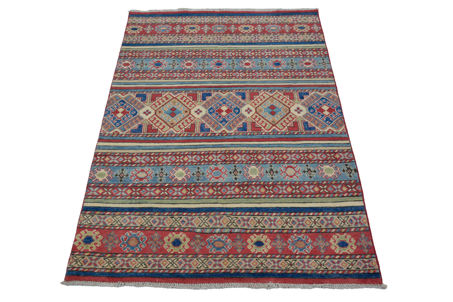 Afghan Kazak Rug, 122 x 173 cm