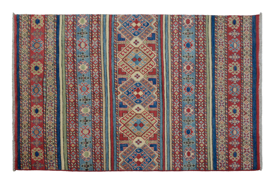 Afghan Kazak Rug, 122 x 173 cm