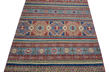 Afghan Kazak Rug, 122 x 173 cm (New Arrival)