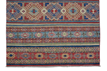 Afghan Kazak Rug, 122 x 173 cm (New Arrival)