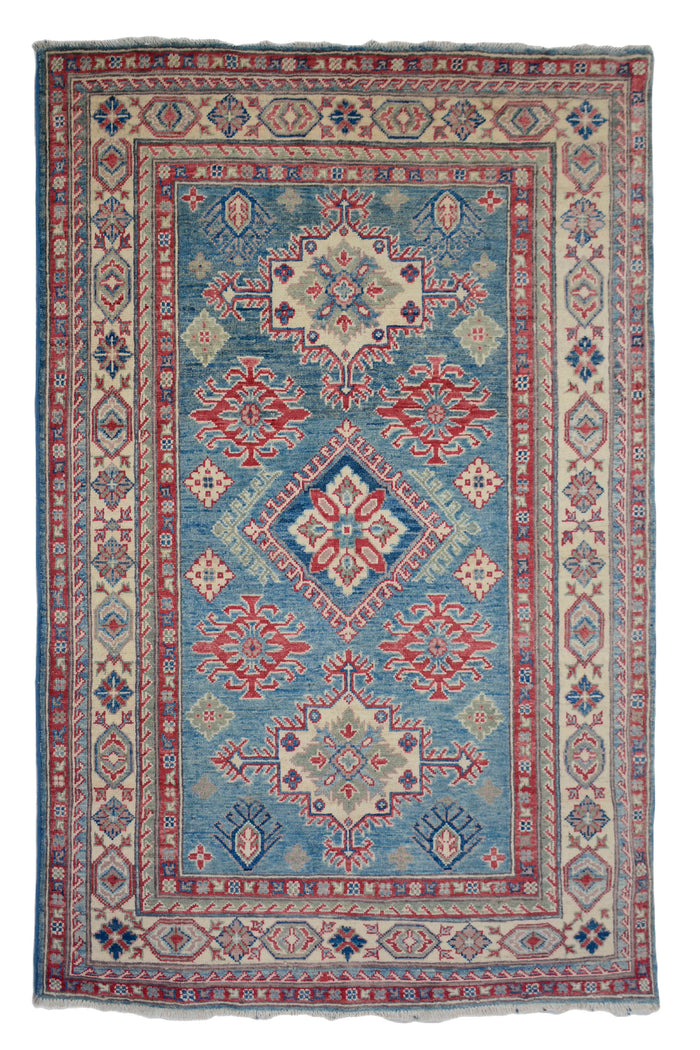 Kazak Afghan Rug – Fawn Medallion
