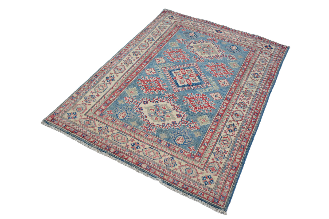 Kazak Afghan Rug – Fawn Medallion