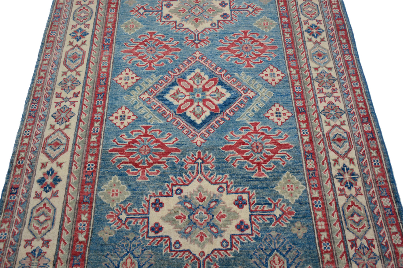 Kazak Afghan Rug – Fawn Medallion