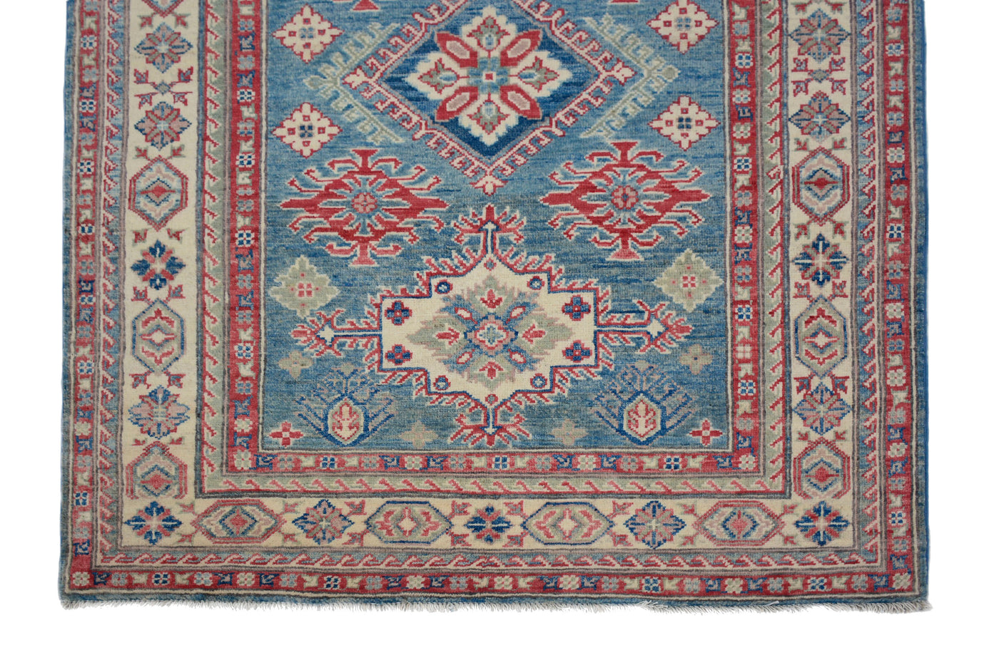 Kazak Afghan Rug – Fawn Medallion