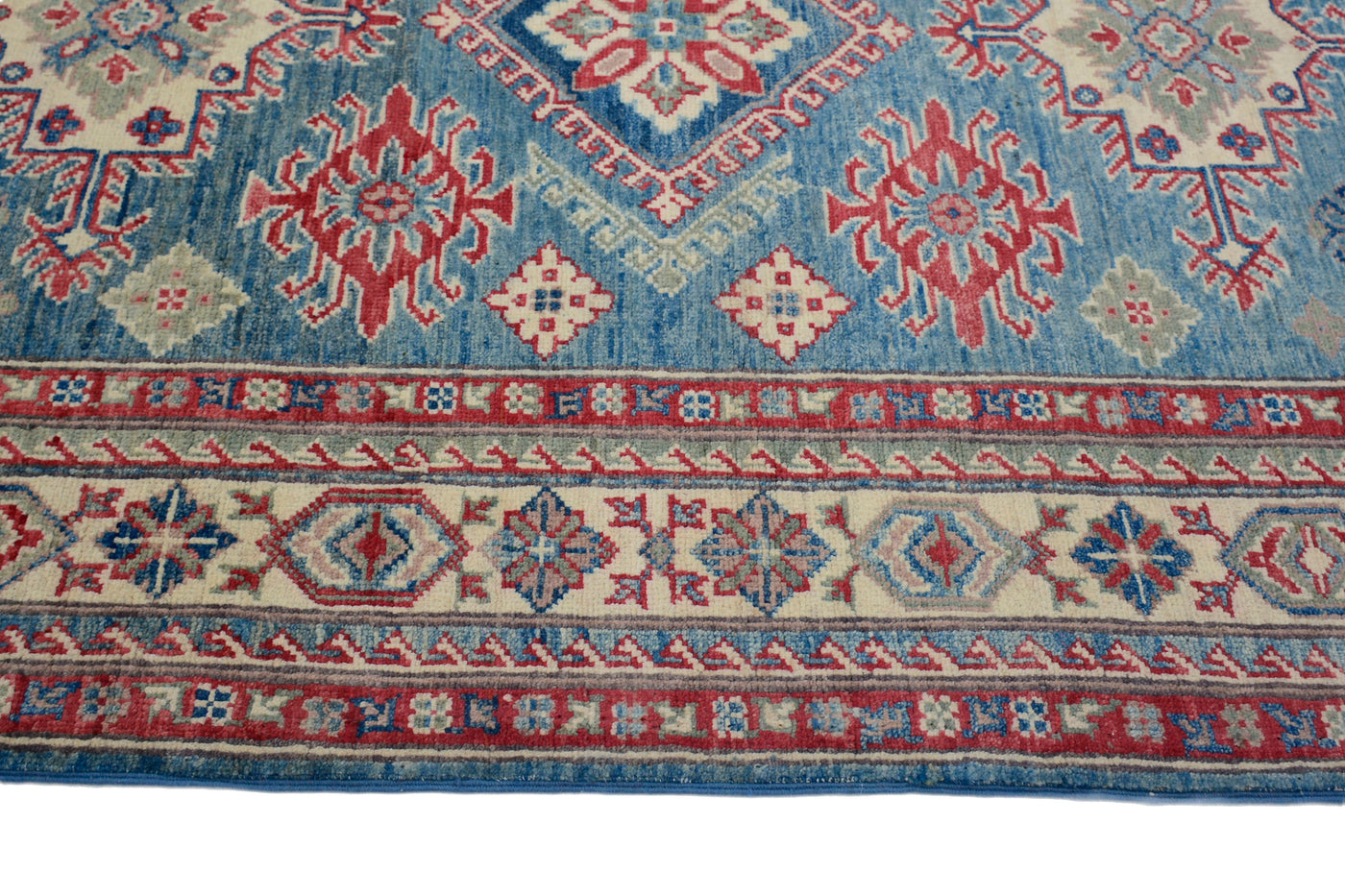 Kazak Afghan Rug – Fawn Medallion